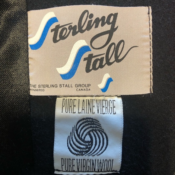 Vintage Sterling Stall Black coat - Picture 6 of 6